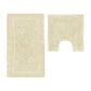 2200GSM 2 Pce Axel 100% Cotton Bath Mat Set Vanilla