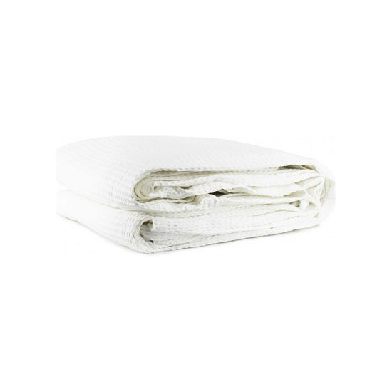 Jason Cotton Waffle Blanket White - King