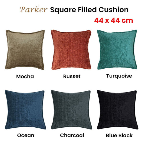 Jason Parker Turquoise Square Filled Cushion 44 x 44 cm