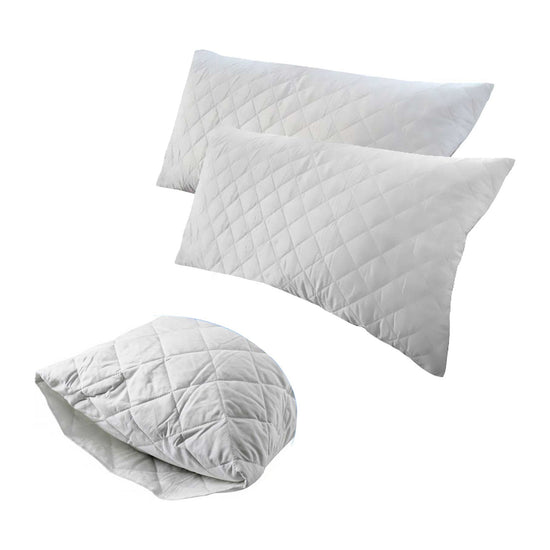 Jason Twin Pack of Quilted Cotton King Pillow Protectors 51 x 91 cm