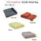 Herringbone Acrylic Throw Green