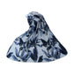 175GSM Banana Tree Leaves Printed Polar Fleece Throw Rug 120 x 150cm Blue