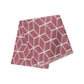 Tiling 175GSM Geometric Pattern Printed Polar Fleece Throw Rug 120 x 150cm Dusty Rose