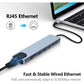 8in1 Hub USB-C To Type-C USB 3.0 4K HDMI RJ45 Ethernet SD TF OTG PD Port Adapter