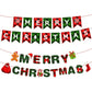 2Pack 3M Christmas Bunting Banners Garland Wall Decor Elk Snowman Party Decor(TO27+TO28)