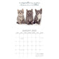 Cute Kittens - 2025 Square Wall Calendar Pets Animals 16 Months Premium Planner