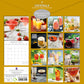 Cocktails 2025 Square Wall Calendar Food 16-Month Christmas Premium Planner Gift