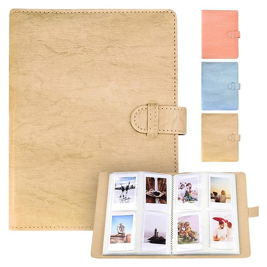 LIFEBEA 256 Pockets Photo Album for Fujifilm Instax Mini 11 12 9 40 Evo Liplay 8 7+ Instant Camera, Photo Album for Polaroid Kodak HP Zink 2x3" Photo (Beige)