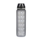 1L Water Bottle Motivational Drink Flask With Time Markings Bpa Free Sport Gym - Red+Blue