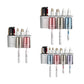 Bathroom Wall Mounted Toothbrush Holder Toothpaste Stand Storage Rack With Cup - Two Cups Set