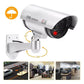 2pcs Dummy Security Camera with Flashing LED Outdoor Fake CCTV Surveillance Decoy