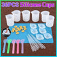 36PCS Silicone Resin Mixing Cups Jewelry Mold Kit for Epoxy UV Craft DIY Casting