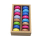 25Pcs White/Kraft Macaron Boxes 8/16 Hold Rectangular Favour Bomboniere Cookie - Kraft 16 Hold