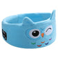 Cute Bluetooth Headband Headphones Wireless Sleep Music Mask with Mic - Blue-Owl