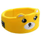 Cute Bluetooth Headband Headphones Wireless Sleep Music Mask with Mic - Yellow-Bear
