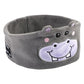 Cute Bluetooth Headband Headphones Wireless Sleep Music Mask with Mic - Brown-Bear