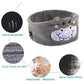 Cute Bluetooth Headband Headphones Wireless Sleep Music Mask with Mic - Grey-Hippo