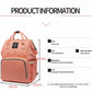 Luxury Multifunctional Diaper Nappy Backpack Maternity Mummy Changing Bag - Black