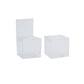 50 PVC Clear Transparent Macaron Square Cube Boxes For Wedding Favour Gift Candy - 90x90x90MM