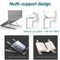 Adjustable Laptop Stand Portable Aluminum Alloy Desktop Holder for 11 to 17.3 Inch - Black