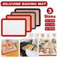 New Non-Stick Silicone Baking Mat Large Scale Cake Emarle Silicon Bakeware Dough - Black 2PCS(2*60X40CM)