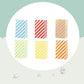 100X Colourful Plaid Kraft Paper Bag Candy Cookie Snack Cake Gift Bags 9X6X18cm - Orange
