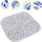Coaster Cup Mat Mold Wave Diamond Pattern Silicone Mould for Epoxy Resin Casting