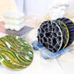 Coaster Cup Mat Mold Wave Diamond Pattern Silicone Mould for Epoxy Resin Casting