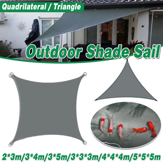 Waterproof Outdoor Shade Sail Garden Sun Canopy UV Protection Patio Awning Cloth - 4x4x4m Triangle