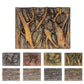 Pet Reptile Tank Board 3D Foam Backgrounds and Habitat Decoration 9 Styles - D