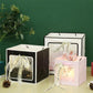 20PCS Open Window for Flower Doll Wedding Gift Transparent Square Packaging Bag - Pink 15-15-15cm