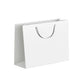 25X Kraft Paper Bags Gift Shopping Bag Carry White Pink Black Bag With Handles - Black-17-24-10