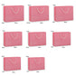 25X Kraft Paper Bags Gift Shopping Bag Carry White Pink Black Bag With Handles - Pink-17-24-10