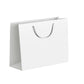 25X Kraft Paper Bags Gift Shopping Bag Carry White Pink Black Bag With Handles - Pink-17-24-10