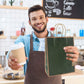 Gift Kraft Paper Bags for Packaging and Takeaway 50PCS - Black-27*32*11cm