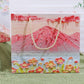 50PCS Cloud Mountain Petals Cream Wind Stereo Oil Painting Paper for Gift Wrapping - B