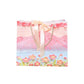 50PCS Cloud Mountain Petals Cream Wind Stereo Oil Painting Paper for Gift Wrapping - B