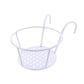 Iron Balcony Flower Rack Hanging Pot Hanger Railings Planter Rack Outdoor Garden
