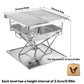 Camping Stainless Steel Collapsible Barbecue Grill Portable Outdoor BBQ Grill