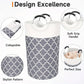 82L Large Capacity Laundry Basket for Dirty Clothes Toy Storage and Organizing - Black