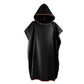 Adult Changing Robe Towel Bath Hooded Quick Dry Beach Towel Poncho Bathrobe - Grey