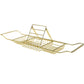 Bathtub Rack Bathroom Storage Shelf Telescopic Adjustable Organiser Tray Home - Silver
