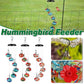 Hanging Hummingbird Feeder Outdoor Garden Nectar Dispenser Attracting Birds - Red Green