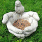 Creative Unique Resin Bird Feeder Garden Ornament Decorative Lawn Statue Outdoor