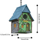 Bird House Resin Nest Outdoor Hanging Shed Feeder for Garden Yard Decorative Use