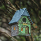 Bird House Resin Nest Outdoor Hanging Shed Feeder for Garden Yard Decorative Use