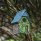 Bird House Resin Nest Outdoor Hanging Shed Feeder for Garden Yard Decorative Use