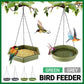 Outdoor Garden Hanging Bird Feeder Garden Automatic Hummingbird Water Feeder - Green