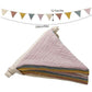 2PCS Triangle Bunting Flag Garland Hanging Flag Banner for Wedding Parties