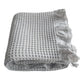 Waffle Sofa Blanket Thin Lightweight Throw Soft Cover Couch Bed Living Room Use - Beige